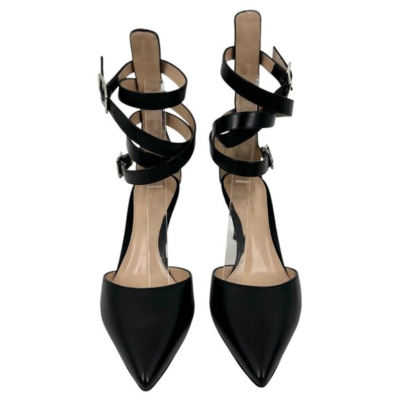 NWB Gianvito Rossi D'Orsay Pointed Toe Strappy Heels - Picture 2 of 12